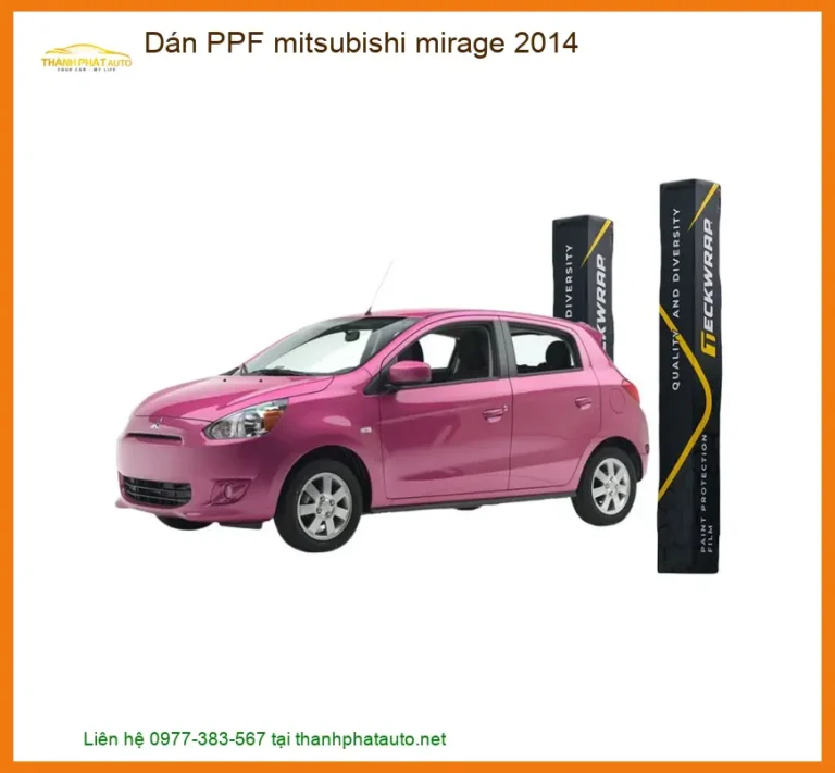 Dán PPF Bảo Vệ Sơn Mitsubishi Mirage 2014 - Địa Chỉ Thi Công Uy Tín TPHCM