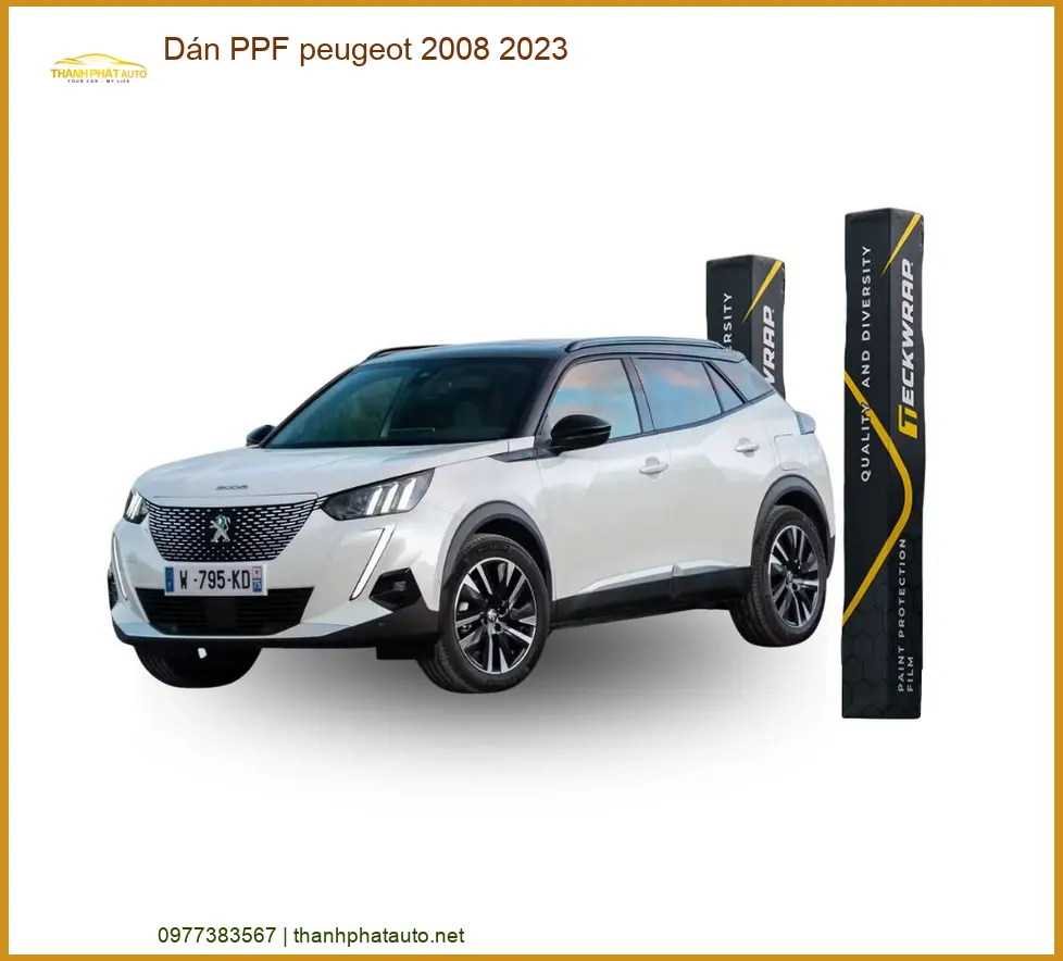 Dán PPF Peugeot 2008 2023 - Địa Chỉ Thi Công PPF Xe Hơi Uy Tín TPHCM