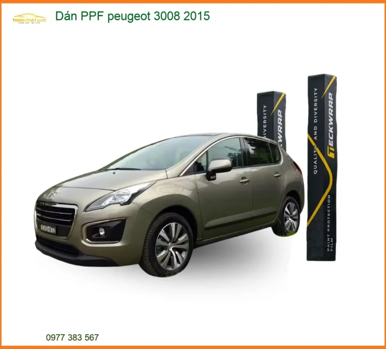 Dán PPF Peugeot 3008 2015 - Trung Tâm Lắp Đặt PPF Chính Hãng Giá Tốt TPHCM