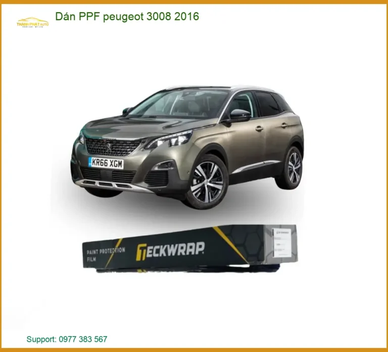 Dán PPF Chống Xước Peugeot 3008 2016 - Đơn Vị Nâng Cấp Uy Tín Chất Lượng TPHCM