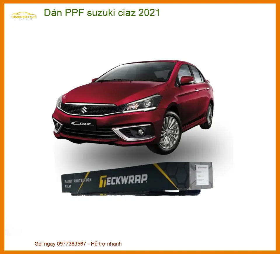 Dán PPF Xe Suzuki Ciaz 2021 - Địa Chỉ Thi Công Uy Tín Giá Tốt TPHCM