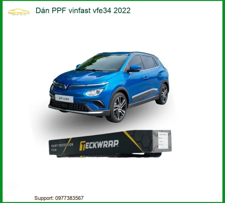 Dán PPF Bảo Vệ Sơn VinFast VF e34 2022 - Trung Tâm Lắp Đặt Chính Hãng TPHCM