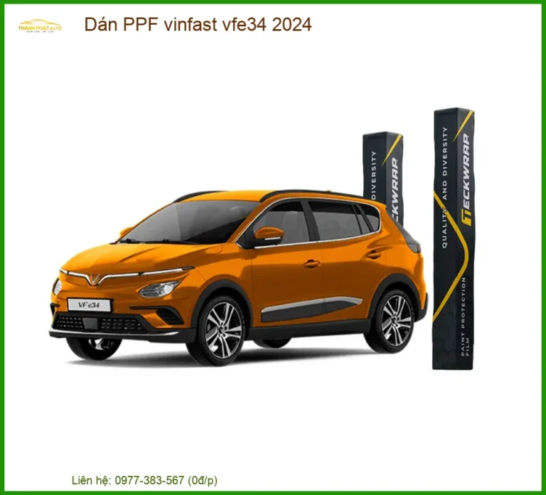 Dán PPF Chống Xước Vinfast VF e34 2024 - Địa Chỉ Lắp Đặt Uy Tín TPHCM