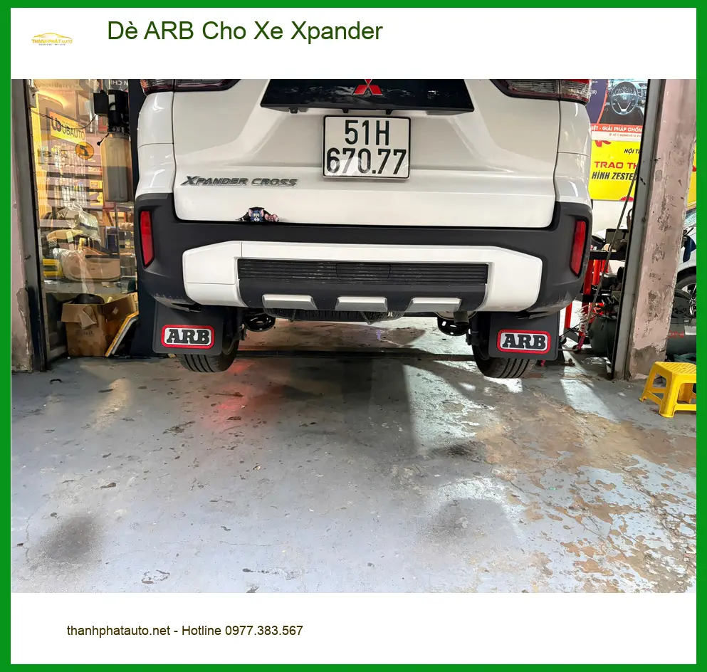 Anh Cường lắp Dè ARB Cho Xe Xpander Quận 7 để bảo vệ gầm xe khi đi đường xấu ảnh thực tế 4