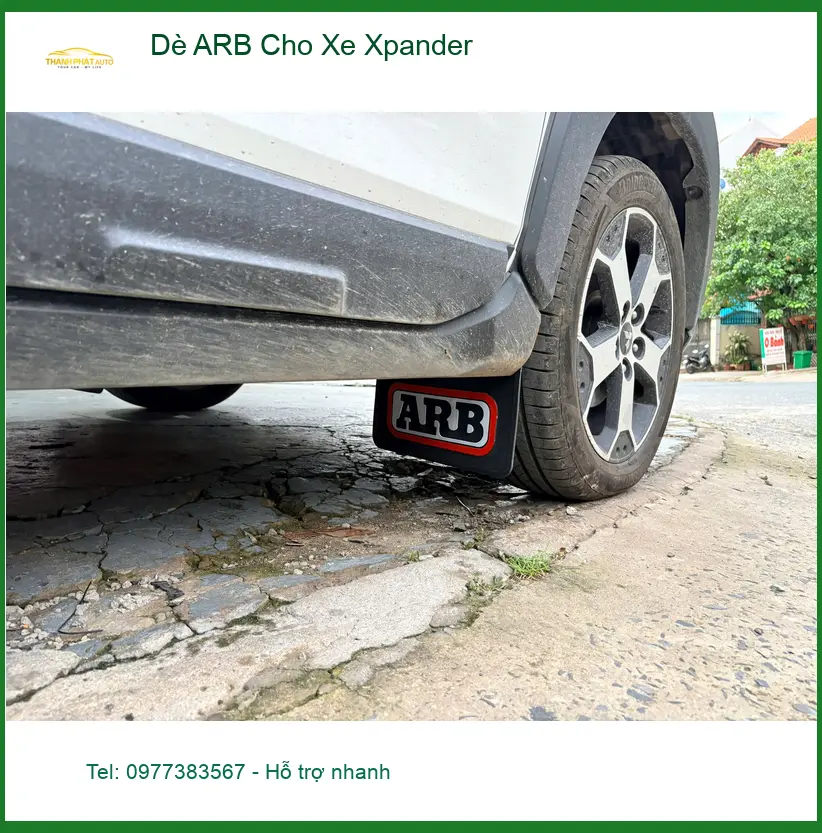 Anh Bách lắp dè ARB cho Mitsubishi Xpander tại Quận 6 để tránh văng bùn đất