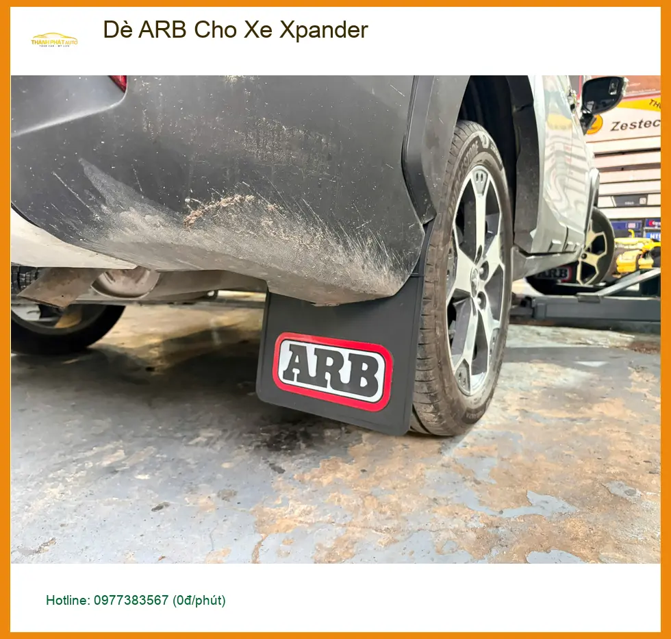 Anh Bách lắp dè ARB cho Mitsubishi Xpander tại Quận 6 để tránh văng bùn đất ảnh thực tế 3