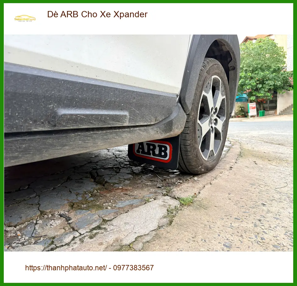 Anh Bách lắp dè ARB cho Mitsubishi Xpander tại Quận 6 để tránh văng bùn đất ảnh thực tế 4