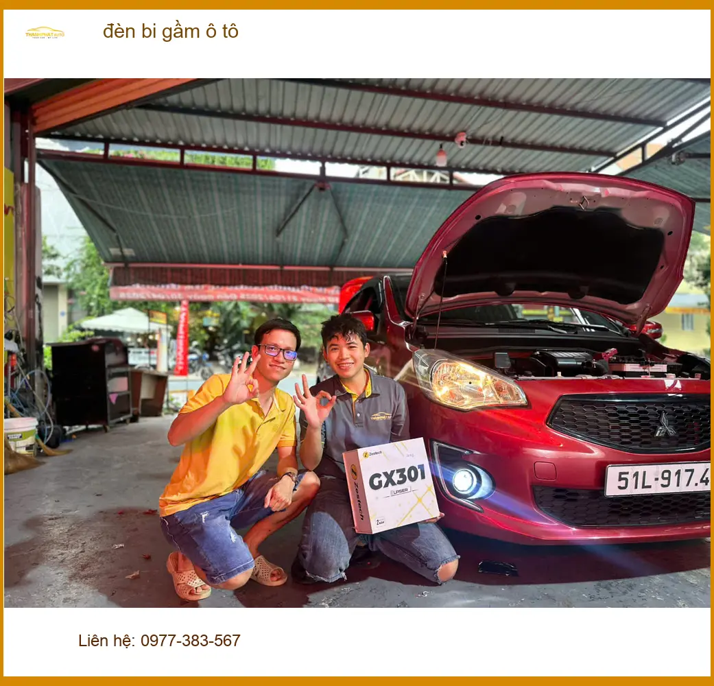 Anh Long độ đèn bi gầm ô tô Hyundai Kona Quận 12 tăng sáng hiệu quả ảnh thực tế 2