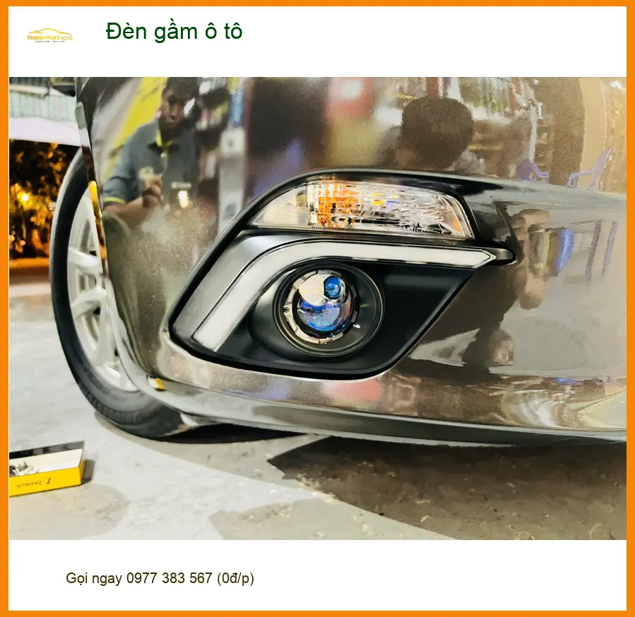 Anh Khải lắp Đèn gầm ô tô cho Hyundai Accent tại Bình Chánh tăng sáng