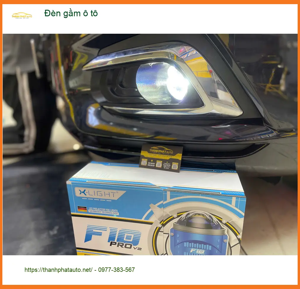 Chị Thanh Trúc độ đèn gầm ô tô Honda Civic Quận 9 lái xe an toàn hơn trong mưa