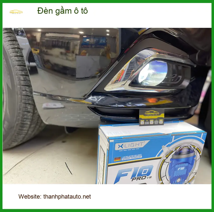 Chú Lâm độ đèn gầm ô tô Hyundai Santa Fe ở Quận 2 vì đèn zin mờ nhạt ảnh thực tế 3