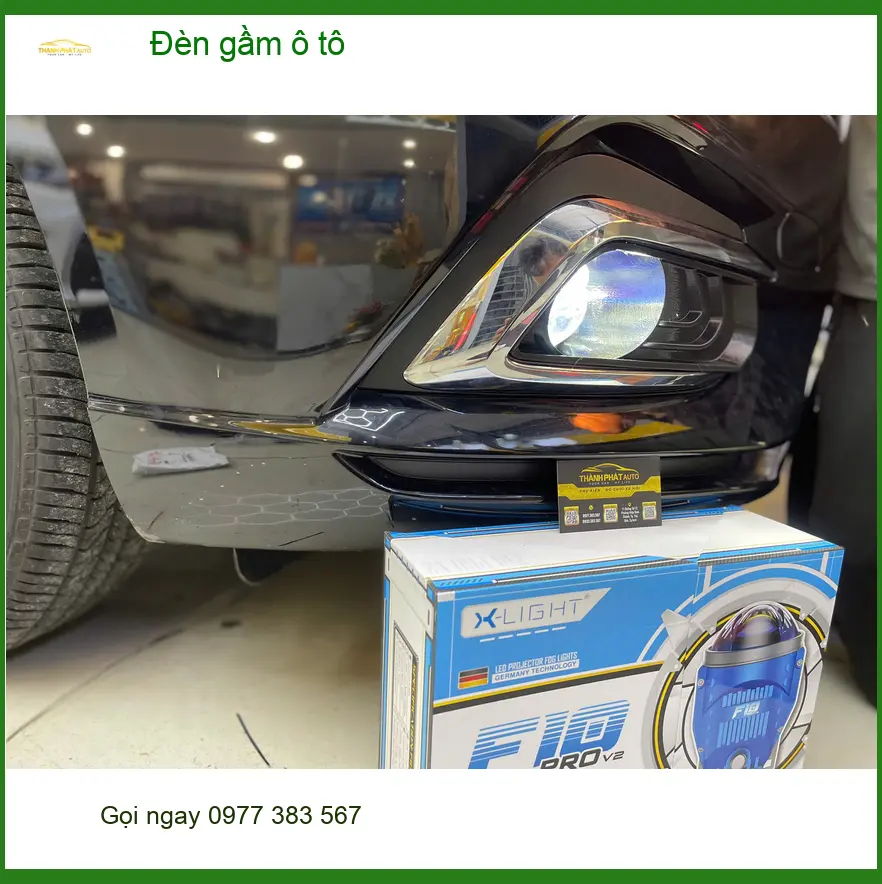 Chú Lâm độ đèn gầm ô tô Hyundai Santa Fe ở Quận 2 vì đèn zin mờ nhạt ảnh thực tế 4