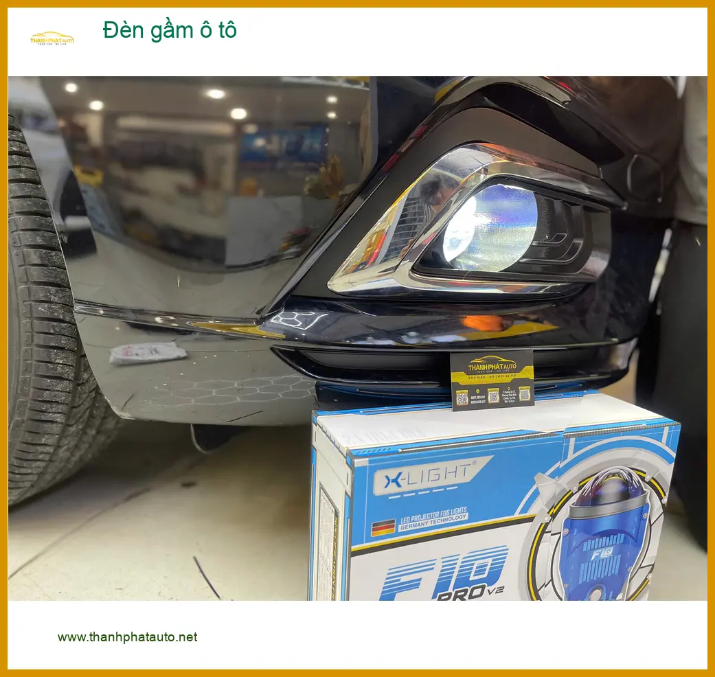 Chú Minh lắp đèn gầm ô tô Hyundai Creta tại Quận 12 vì đèn yếu ảnh thực tế 3