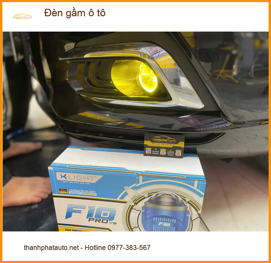 Chú Minh lắp đèn gầm ô tô Hyundai Creta tại Quận 12 vì đèn yếu ảnh thực tế 4
