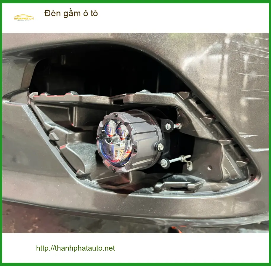 Chú Minh độ đèn gầm ô tô Hyundai Santa Fe vì thường xuyên đi công tác đêm ở Củ Chi ảnh thực tế 3