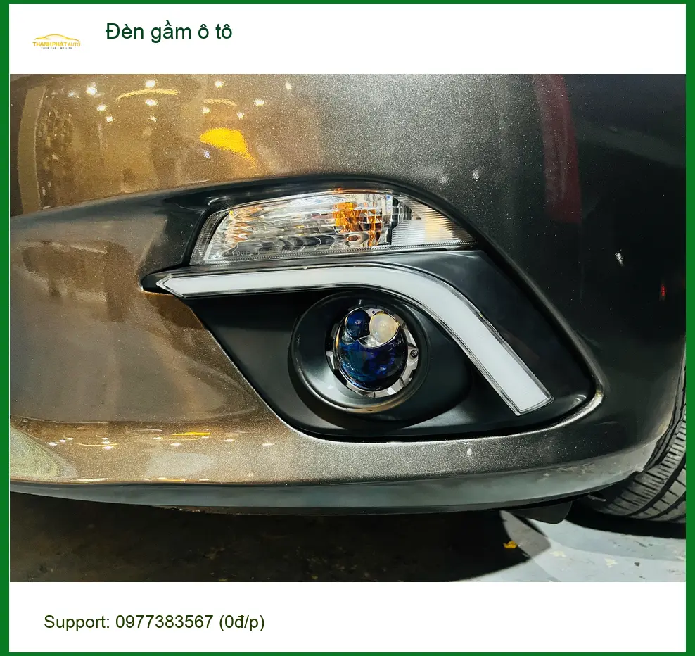 Chú Minh độ đèn gầm ô tô Hyundai Santa Fe vì thường xuyên đi công tác đêm ở Củ Chi ảnh thực tế 4