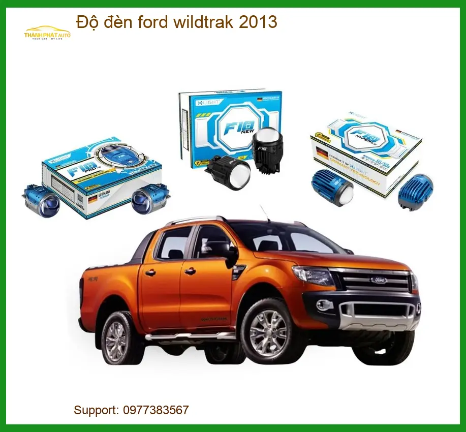 Độ Đèn Pha Bi LED Ford Wildtrak 2013 - Địa Chỉ Độ Đèn Chính Hãng TPHCM