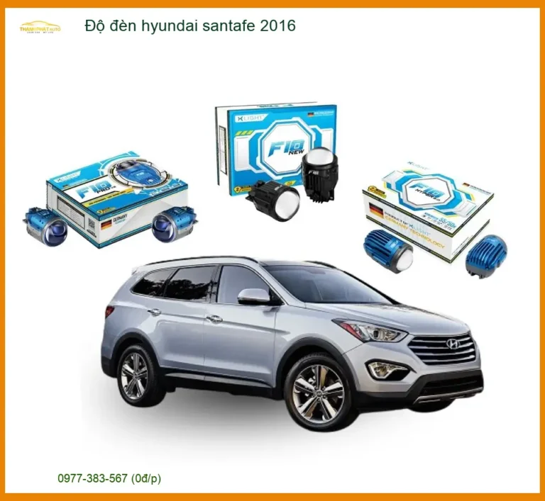 Độ Đèn Hyundai Santafe 2016 - Trung Tâm Lắp Đặt Chuyên Nghiệp TPHCM