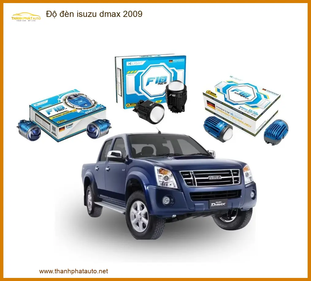 Độ Đèn Isuzu Dmax 2009 - Trung Tâm Độ Đèn Nâng Cấp Uy Tín TPHCM