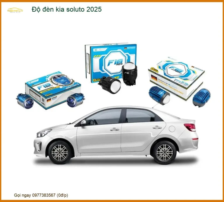 Độ đèn Kia Soluto 2025 - Trung Tâm Chuyên Độ Đèn Ô Tô Chính Hãng TPHCM