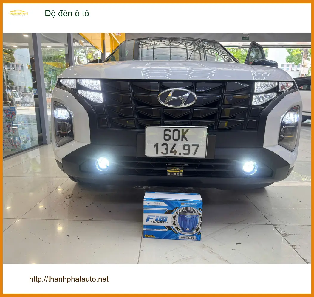 Anh Trường độ đèn ô tô Hyundai Accent tại Quận 6 vì đèn zin quá tối ảnh thực tế 4
