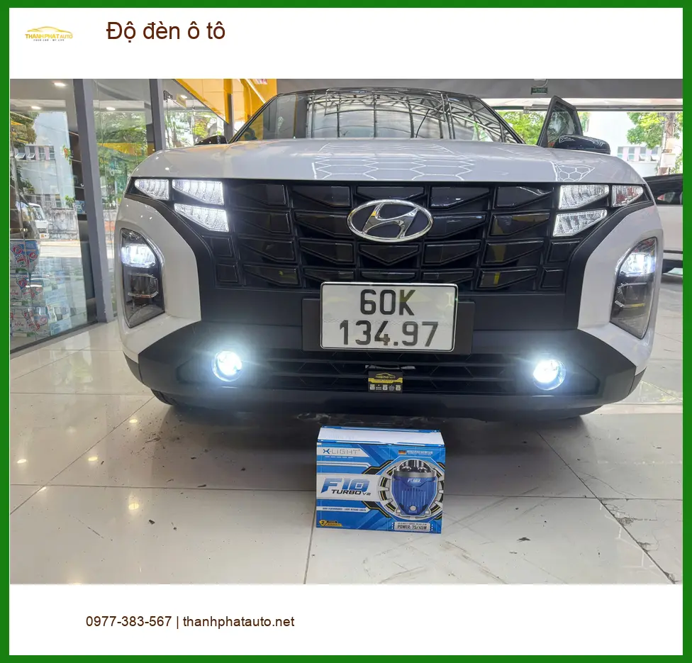 Anh Khang độ đèn ô tô cho Hyundai Accent tại Quận 12 để tăng sáng an toàn khi đi đêm ảnh thực tế 4