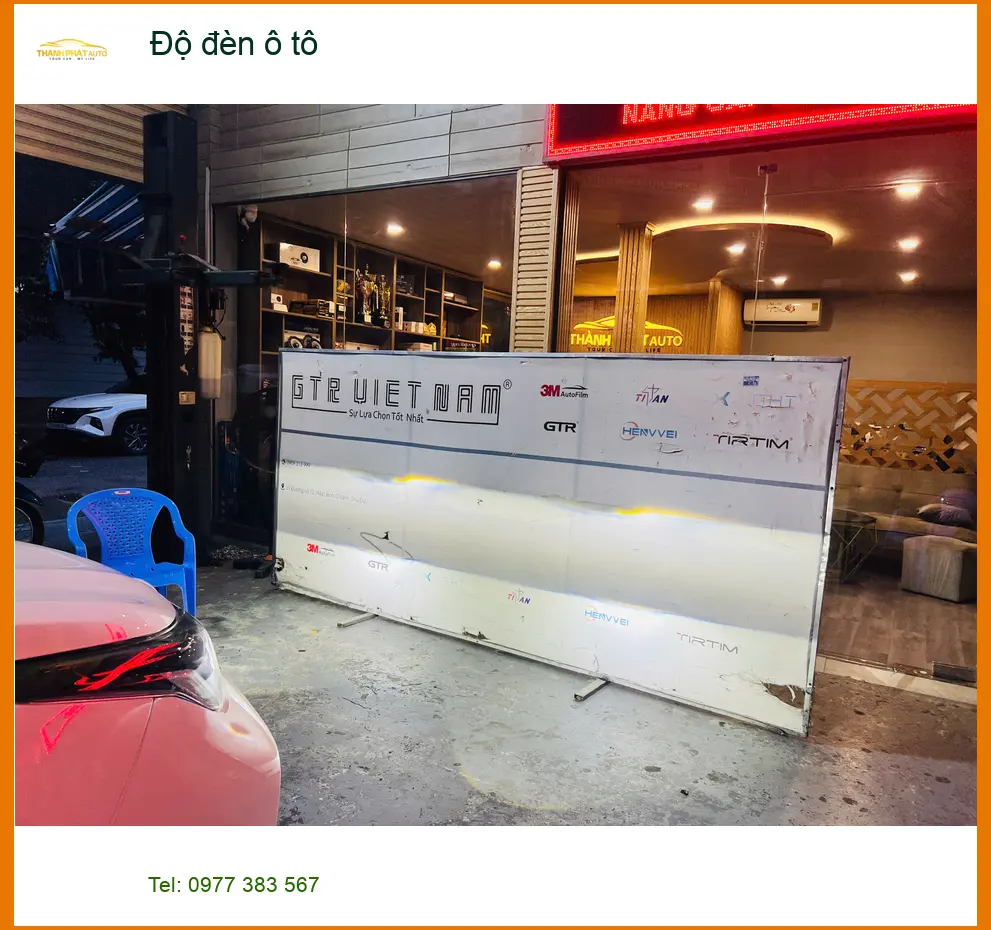 Anh Khải độ đèn ô tô Hyundai Creta tại Quận 2 tăng tầm nhìn ban đêm ảnh thực tế 2
