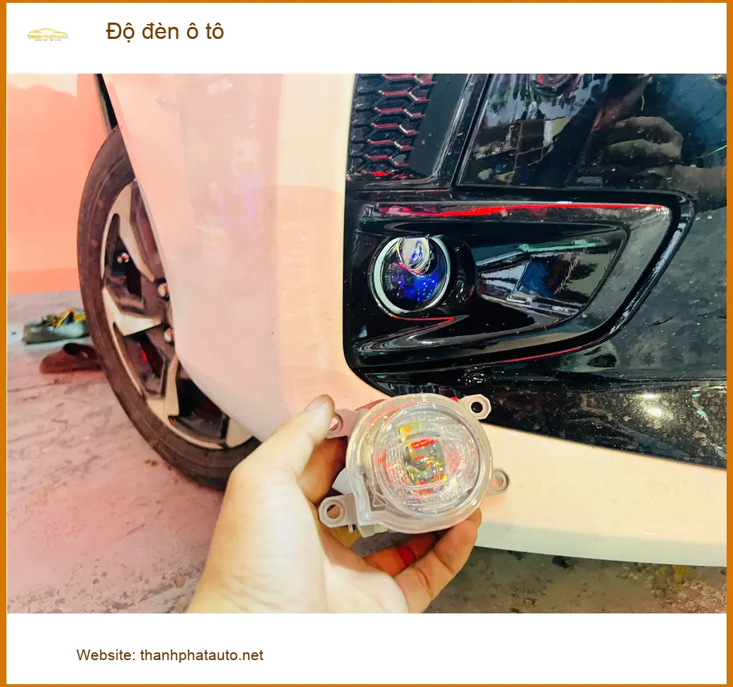Anh Quang độ đèn ô tô cho Hyundai Creta tại Thủ Đức để cải thiện tầm nhìn ban đêm ảnh thực tế 2