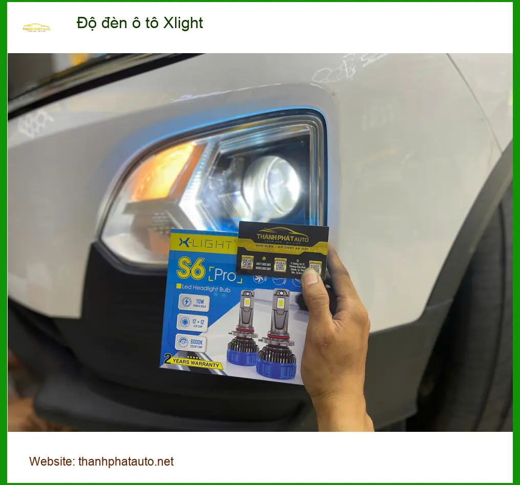 Chú Đăng độ đèn ô tô Xlight cho Honda CR-V tại Quận 3 cải thiện tầm nhìn ảnh thực tế 3