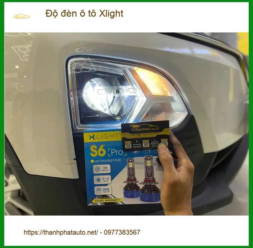 Chú Đăng độ đèn ô tô Xlight cho Honda CR-V tại Quận 3 cải thiện tầm nhìn ảnh thực tế 4