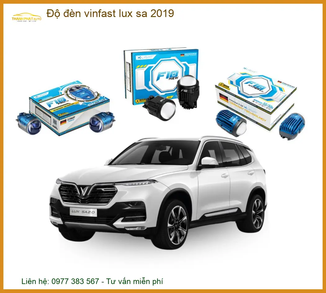 Dịch Vụ Độ Đèn Xe Vinfast Lux SA 2019 - Trung Tâm Lắp Đặt Uy Tín TPHCM