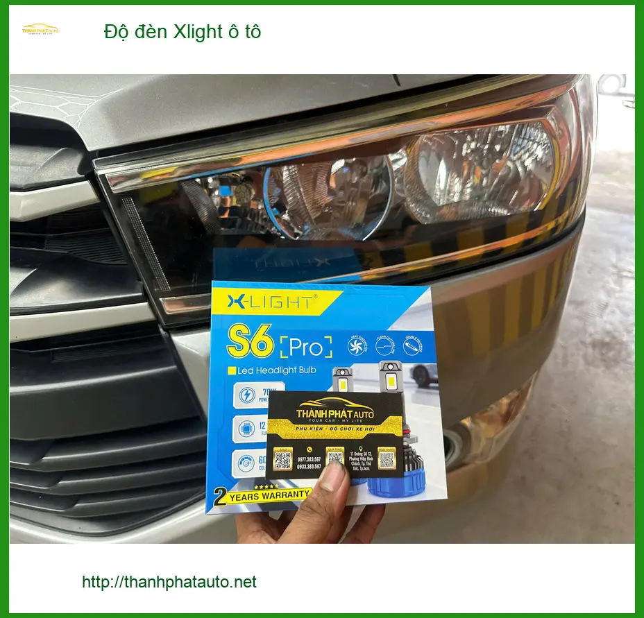 Anh Quý nâng cấp đèn Xlight ô tô cho Hyundai Santa Fe tại Quận 9 vì đèn zin quá yếu ảnh thực tế 2