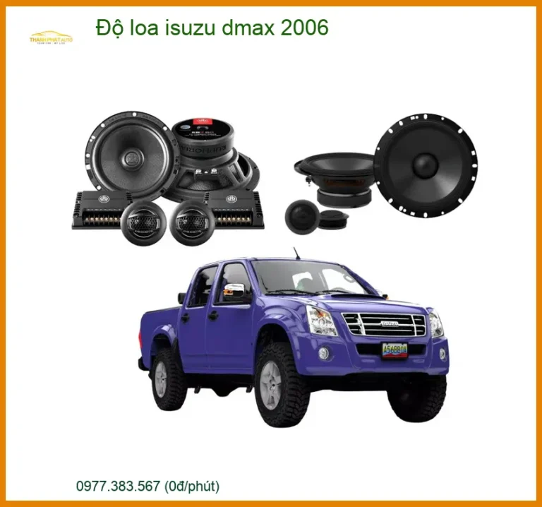 Độ Loa Ô Tô Isuzu D-Max 2006 - Trung Tâm Nâng Cấp Âm Thanh Uy Tín TPHCM