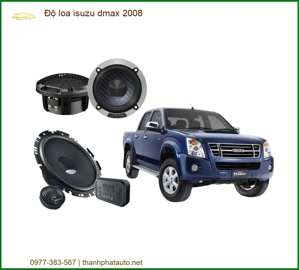 Nâng Cấp Âm Thanh Loa Isuzu Dmax 2008 - Địa Chỉ Độ Loa Uy Tín TPHCM
