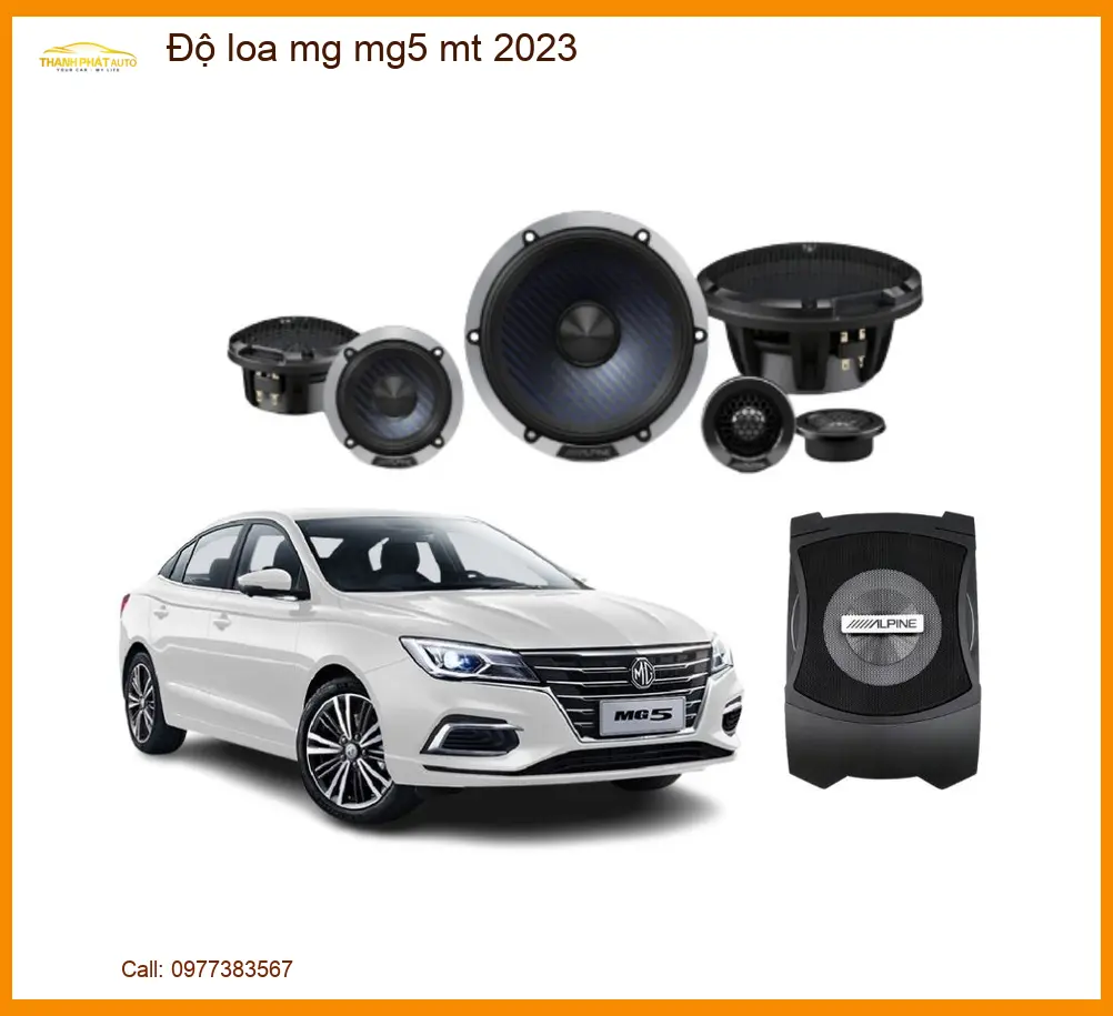 Độ Loa Ô Tô MG MG5 MT 2023 - Trung Tâm Nâng Cấp Loa Chính Hãng TPHCM