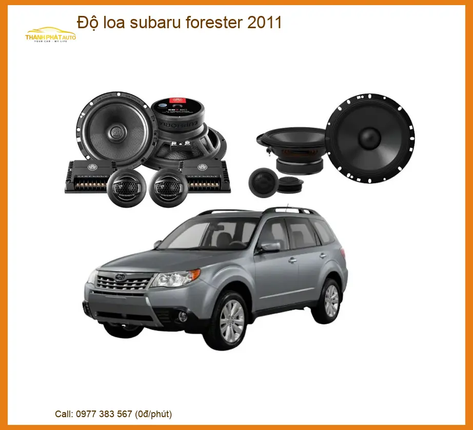 Độ Loa Sub Gầm Ghế Subaru Forester 2011 - Trung Tâm Lắp Đặt Uy Tín TPHCM