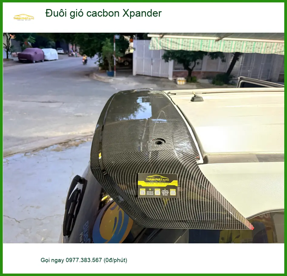 Anh Khải gắn đuôi gió cacbon Xpander tại Quận Thủ Đức để xe trông thể thao hơn ảnh thực tế 3