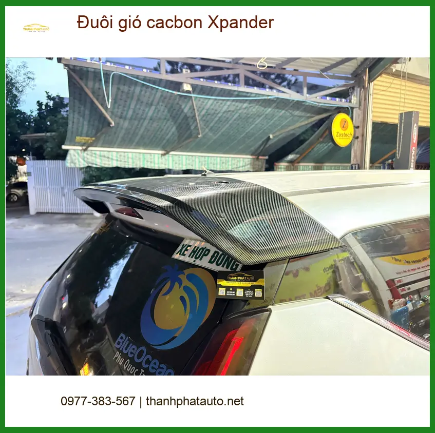 Bác Cường lắp đuôi gió cacbon cho Xpander tại Quận 2 để xe trông mạnh mẽ hơn ảnh thực tế 3
