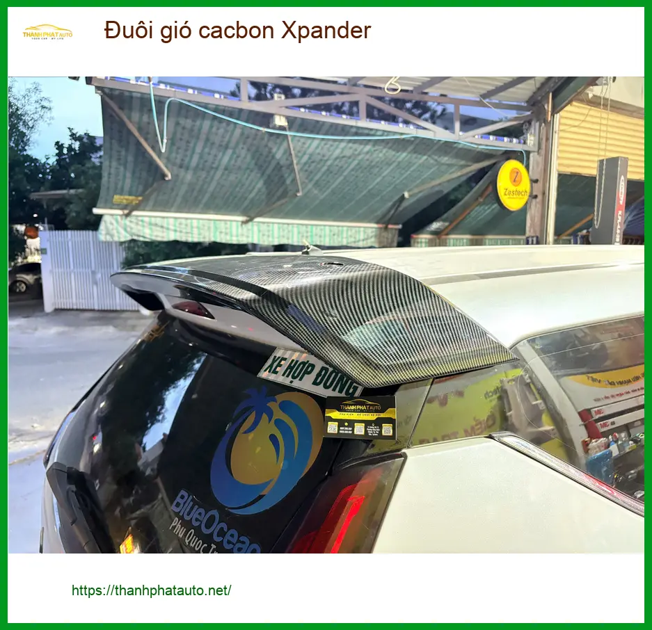 Anh Bách lắp đuôi gió cacbon Xpander tại Quận 7 tăng vẻ thể thao ảnh thực tế 2