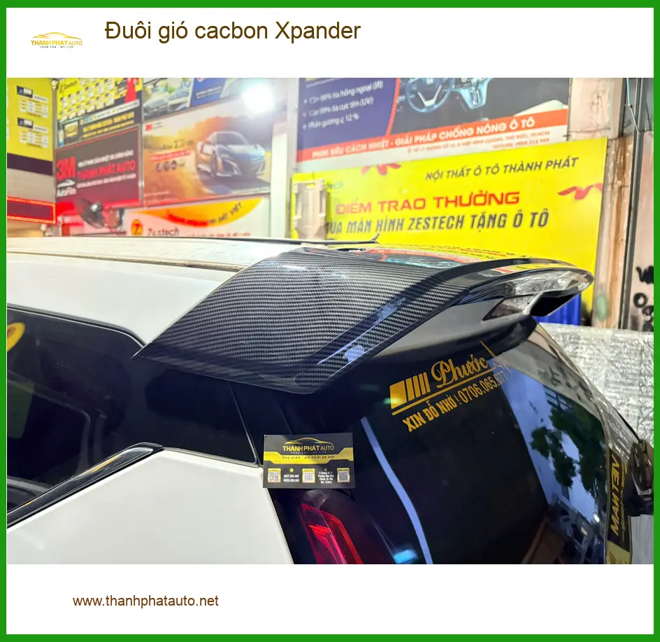 Anh Hưng độ đuôi gió cacbon Mitsubishi Xpander tại Quận 6, uy tín, giá tốt