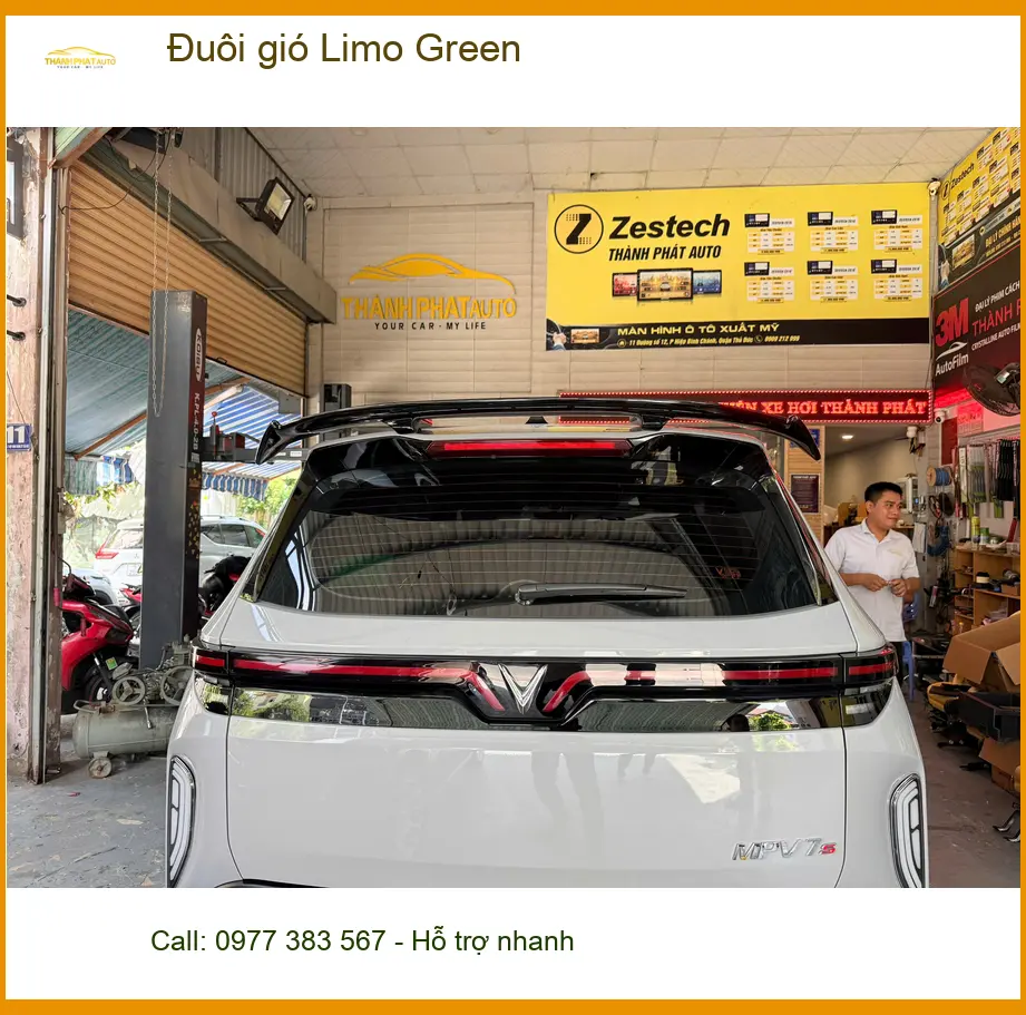 Anh Tấn lắp đuôi gió Limo Green cho Hyundai Accent tại Thủ Đức