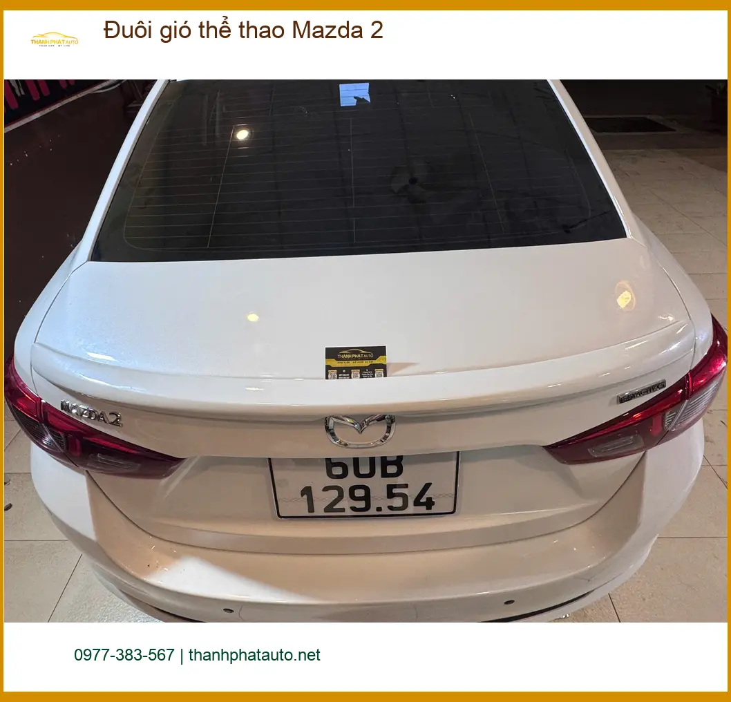 Anh Khải lắp đuôi gió thể thao Mazda 2 tại Quận Gò Vấp để xe trông cá tính hơn ảnh thực tế 2