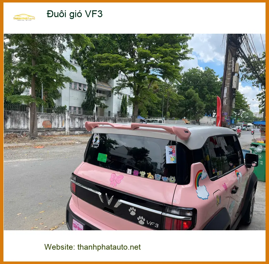 Anh Minh lắp Đuôi gió VF3 tại Quận Tân Phú để xe trông cá tính hơn ảnh thực tế 4