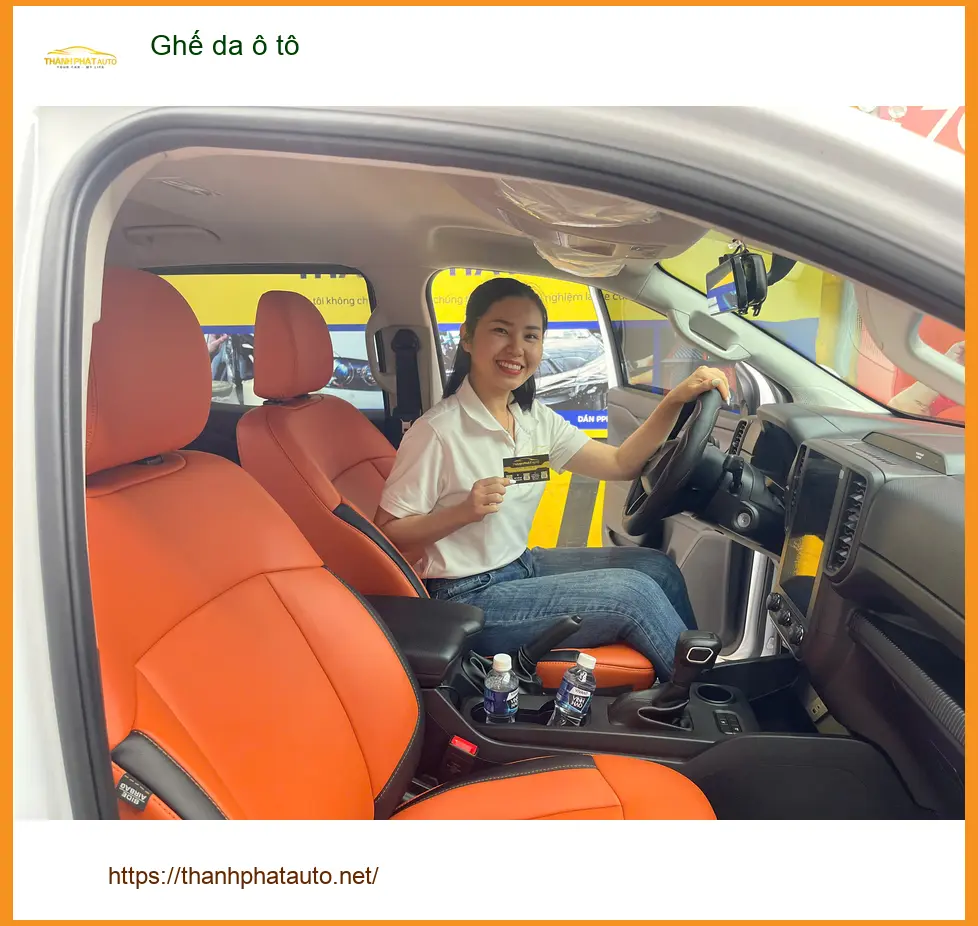 Anh Trọng bọc ghế da ô tô Honda CRV tại Hóc Môn để nội thất sang trọng ảnh thực tế 5