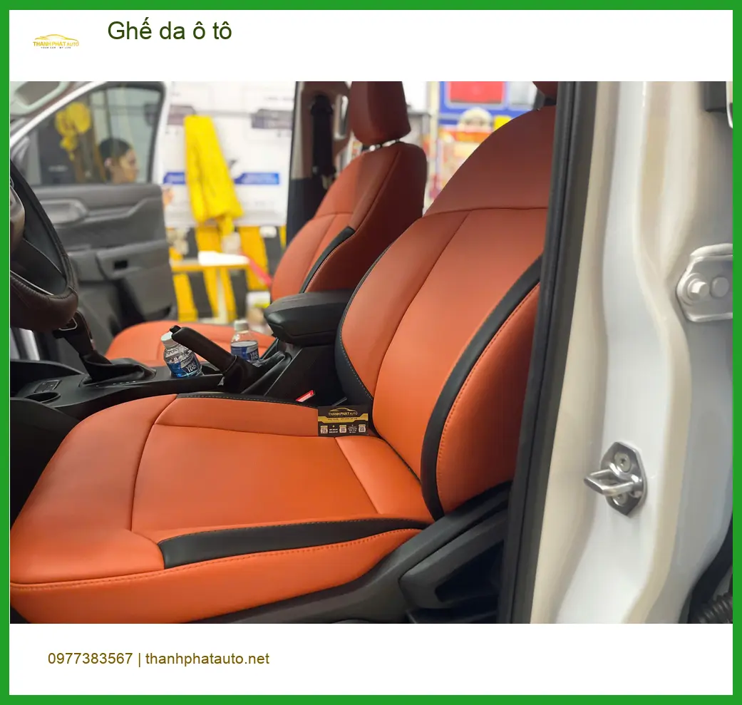 Chị Hạ An bọc ghế da ô tô Hyundai Accent tại Quận 4 vì ghế cũ đã xuống cấp ảnh thực tế 2
