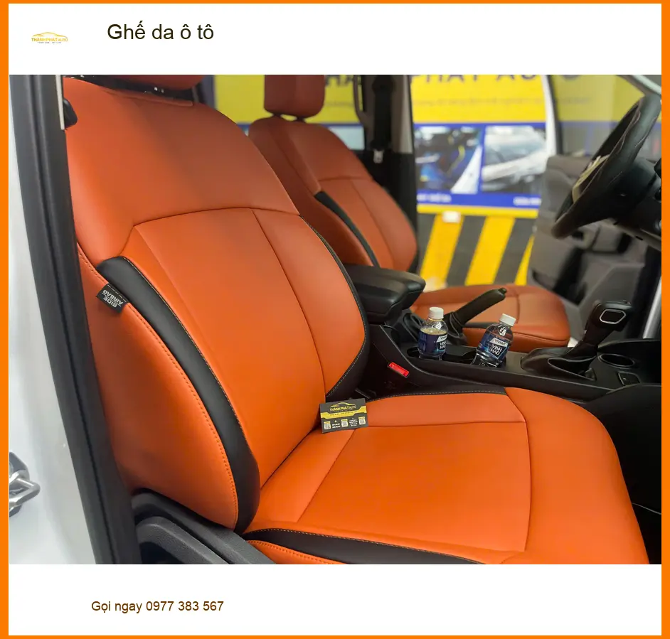 Cô Thuỷ bọc ghế da ô tô Hyundai Accent tại Quận 9 vì ghế cũ đã xuống cấp ảnh thực tế 2