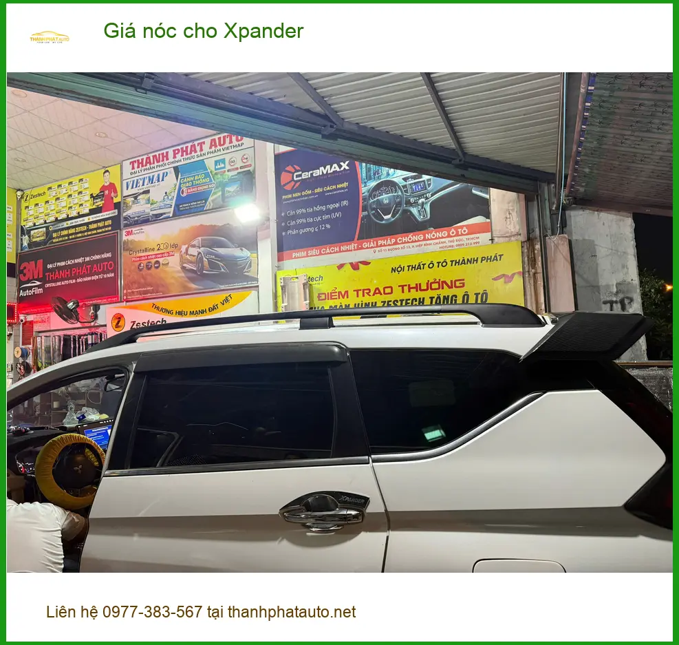 Anh Cường lắp giá nóc cho Xpander tại Bình Chánh để chở thêm hành lý cho gia đình ảnh thực tế 3