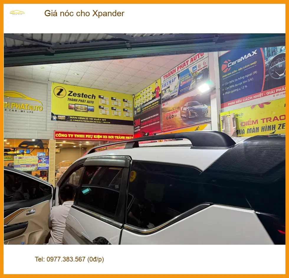 Anh Minh lắp Giá nóc cho Xpander tại Quận 10 chuẩn bị cho chuyến cắm trại