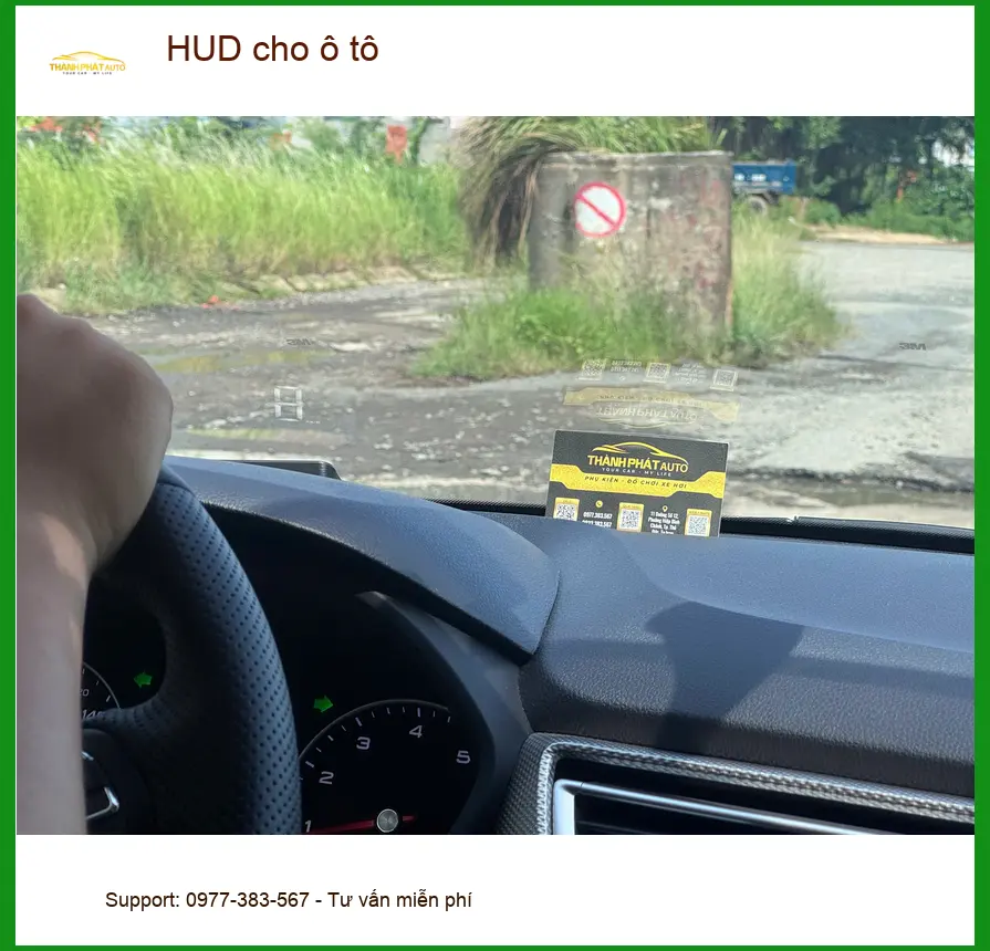 Anh Tùng lắp HUD cho ô tô Hyundai Accent tại Quận Tân Phú để lái xe an toàn hơn ảnh thực tế 2