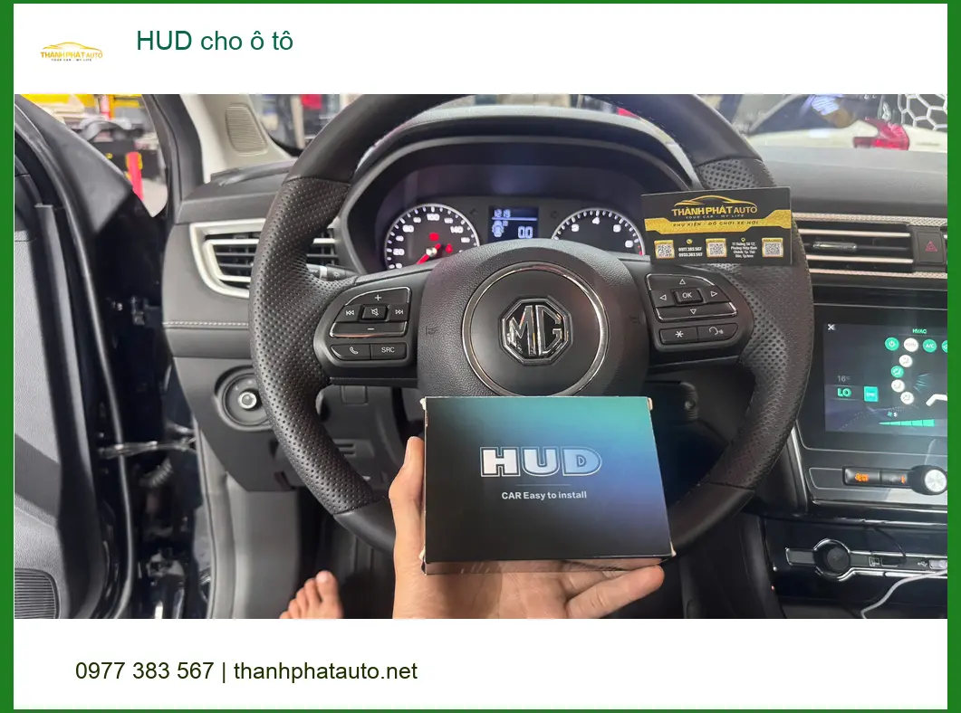 Anh Tùng lắp HUD cho ô tô Hyundai Accent tại Quận Tân Phú để lái xe an toàn hơn ảnh thực tế 4